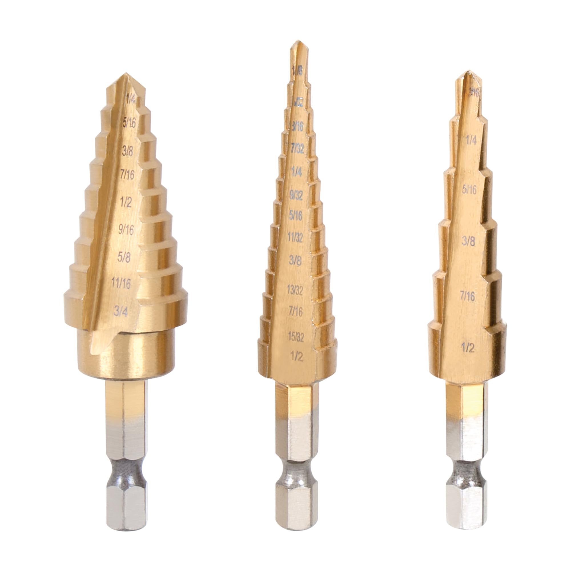 STEP DRILL SET HSS 3PC (Pack of 1)