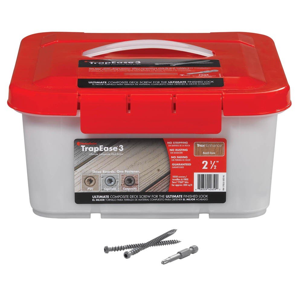 Fastenmaster Trapease Screw Redwood