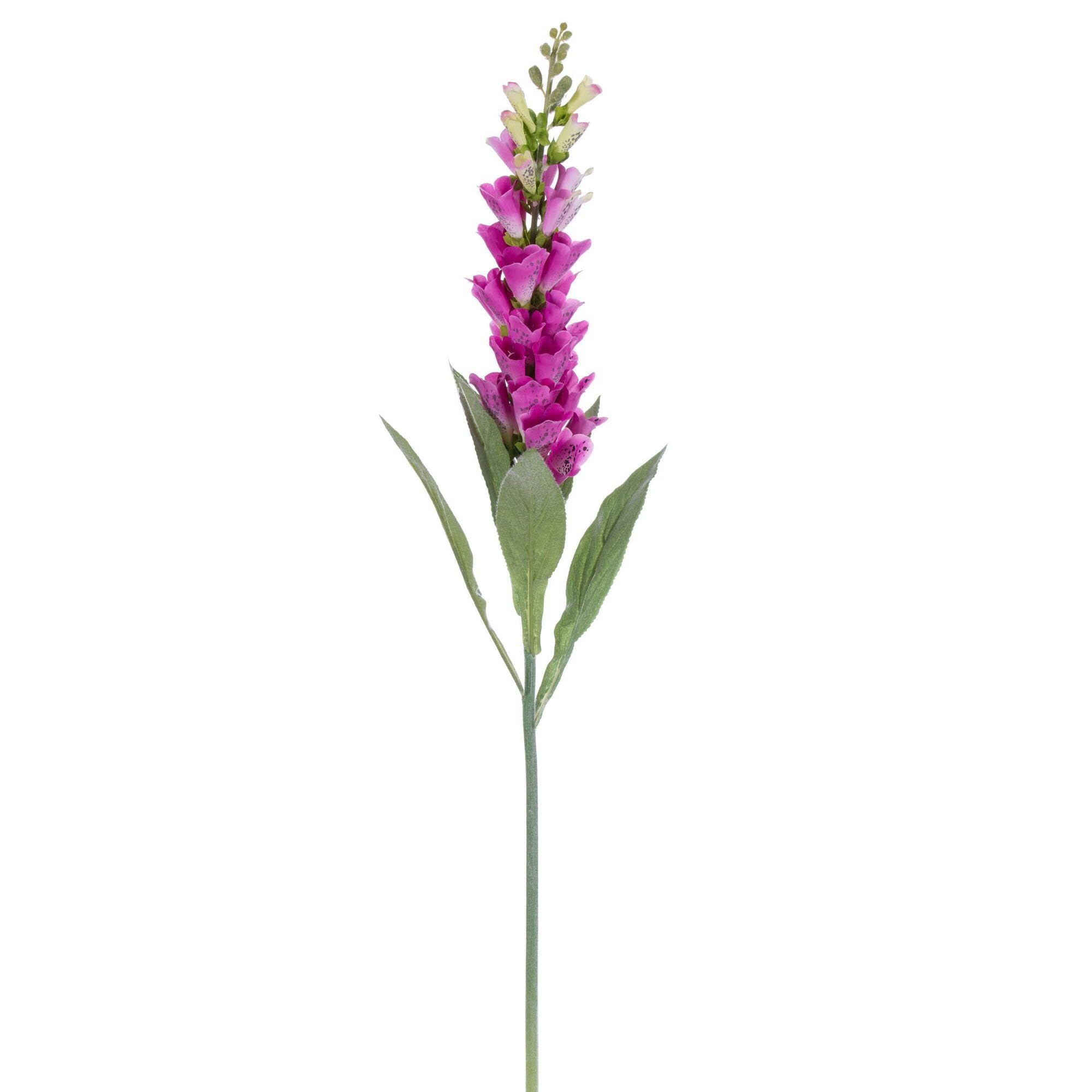 Casafoyer  36” Artificial Fuchsia Foxglove Stem - (Pack Of 2)