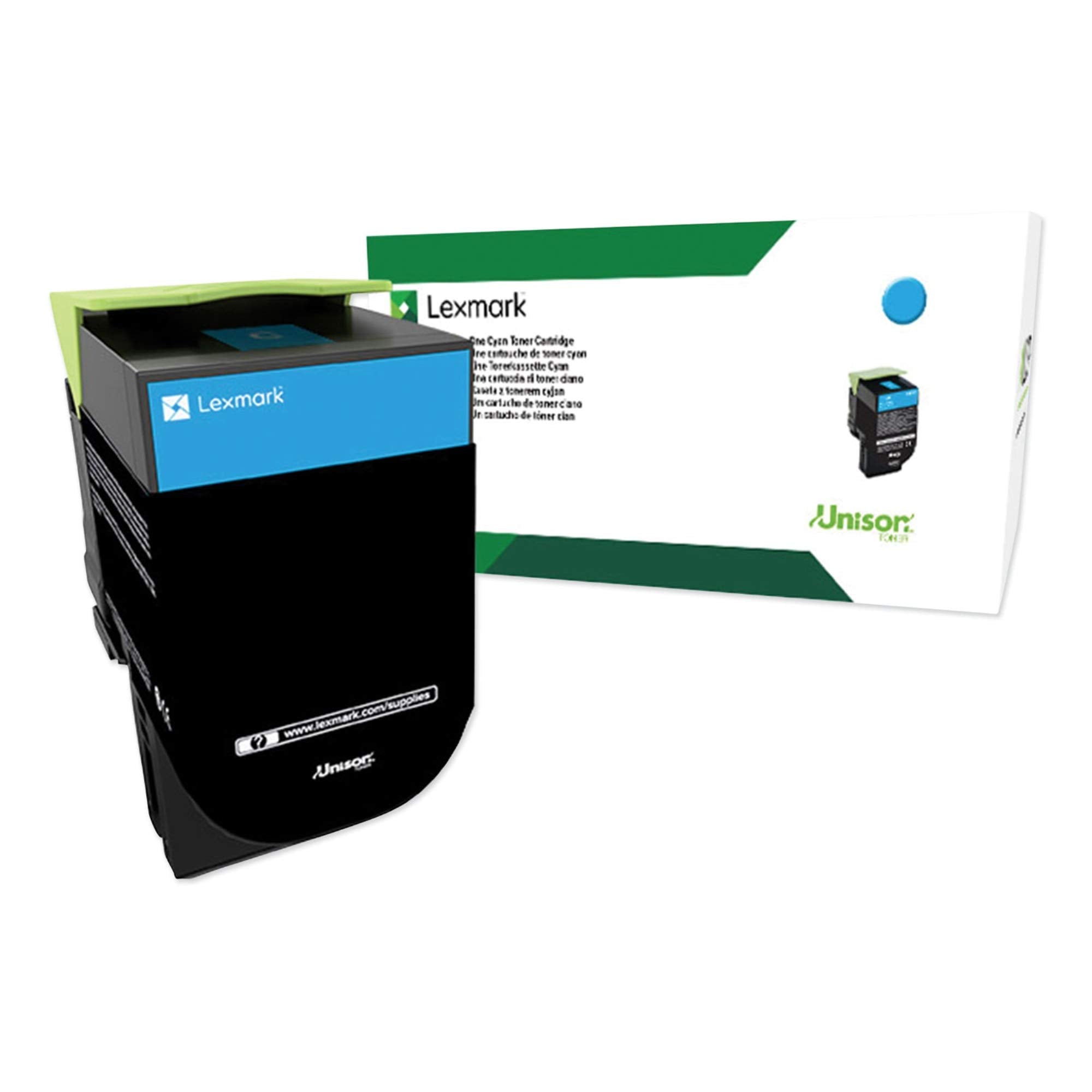 LEXMARK BR CX510DE GSA 1-XHI TAA RETURN CYAN, 4k yield
