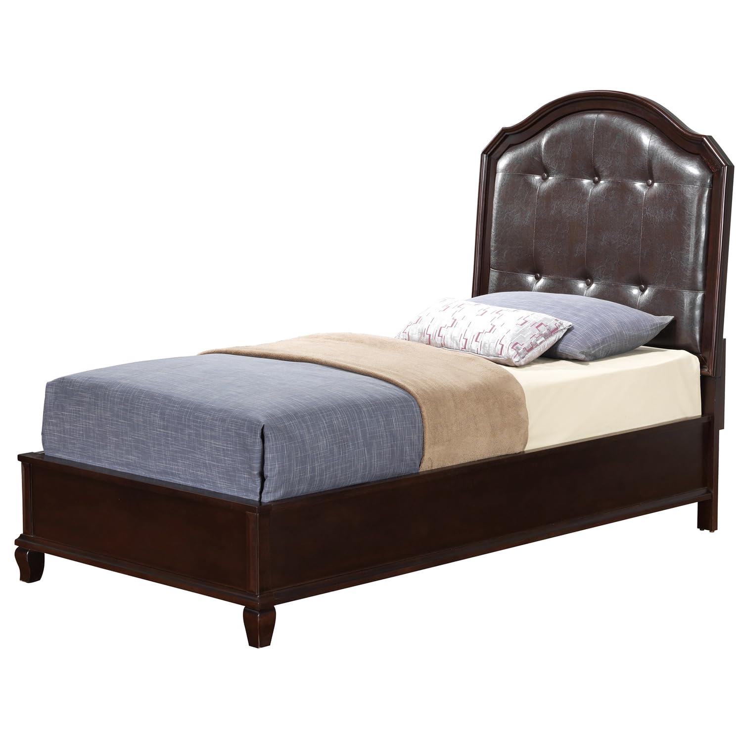 Triton Cappuccino Twin Panel Beds