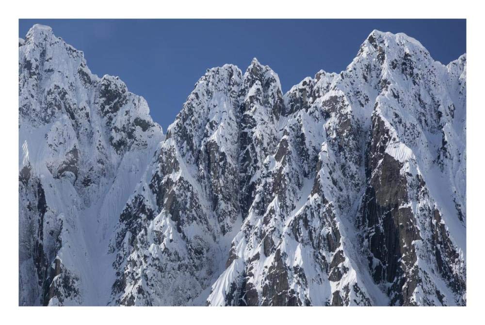 Peaks of Takhinsha Mountains near Haines, Alaska-Paper Art-26x18”