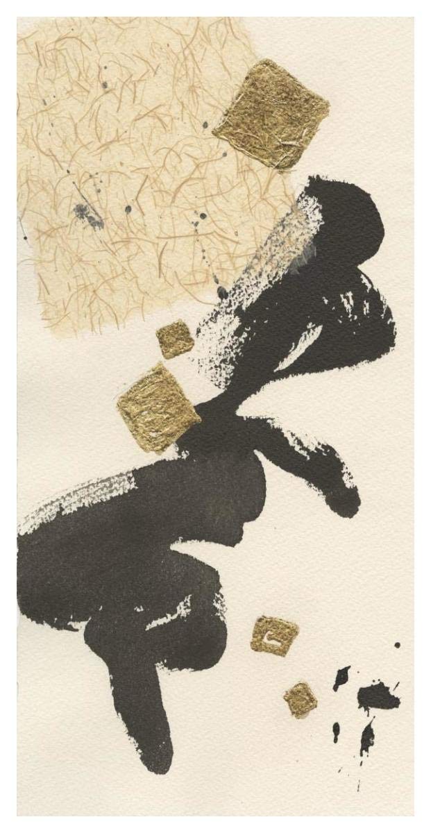 Gilded Collage II -Paper Art-26x50”