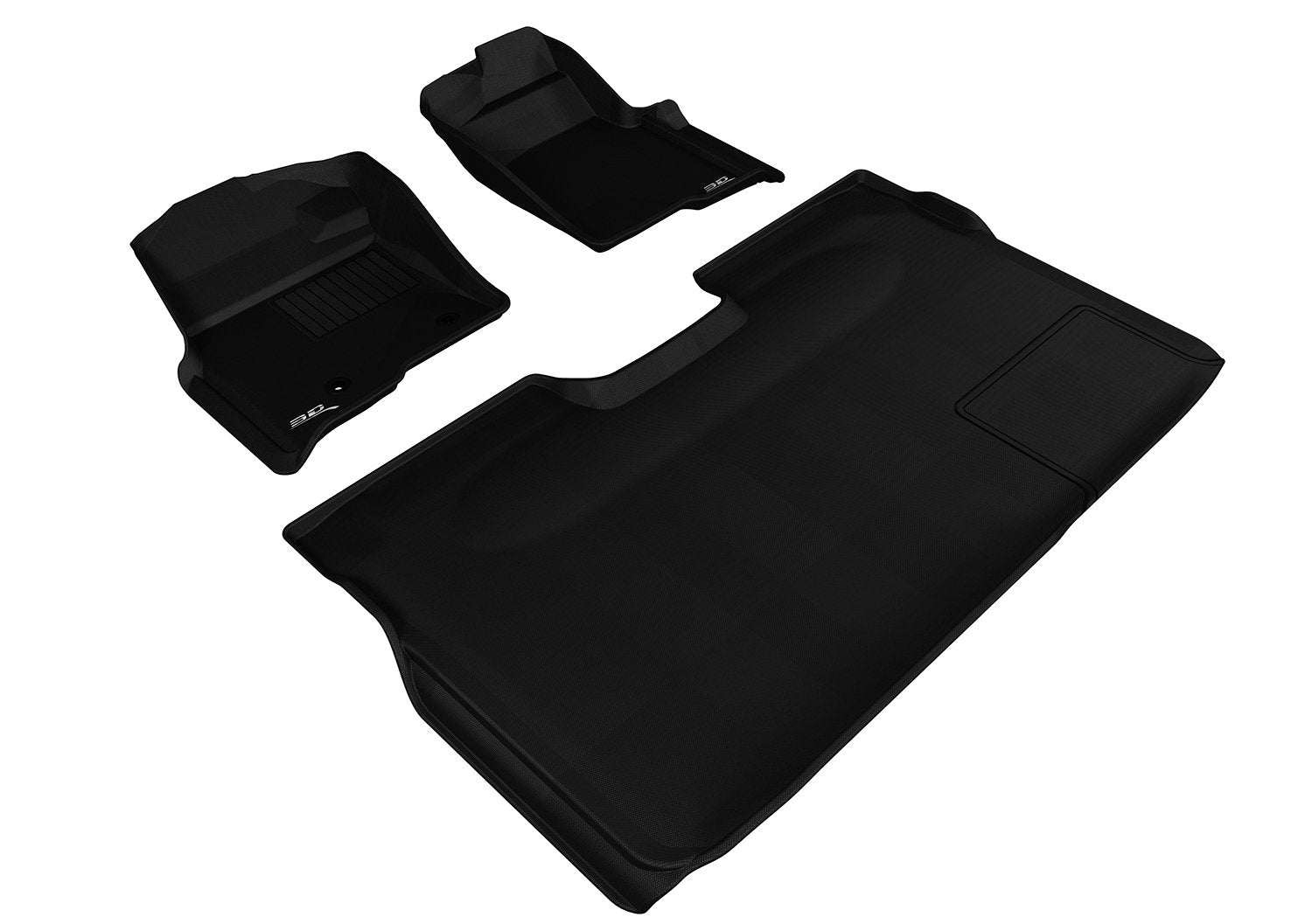 3D MAXpider FORD F-150 2010-2014 SUPERCREW KAGU BLACK R1 R2 (2 POSTS, WITH HEATING DUCT, NOT FIT 4X4 M/T FLOOR SHIFTER, TRIM TO FIT SUBWOOFER)