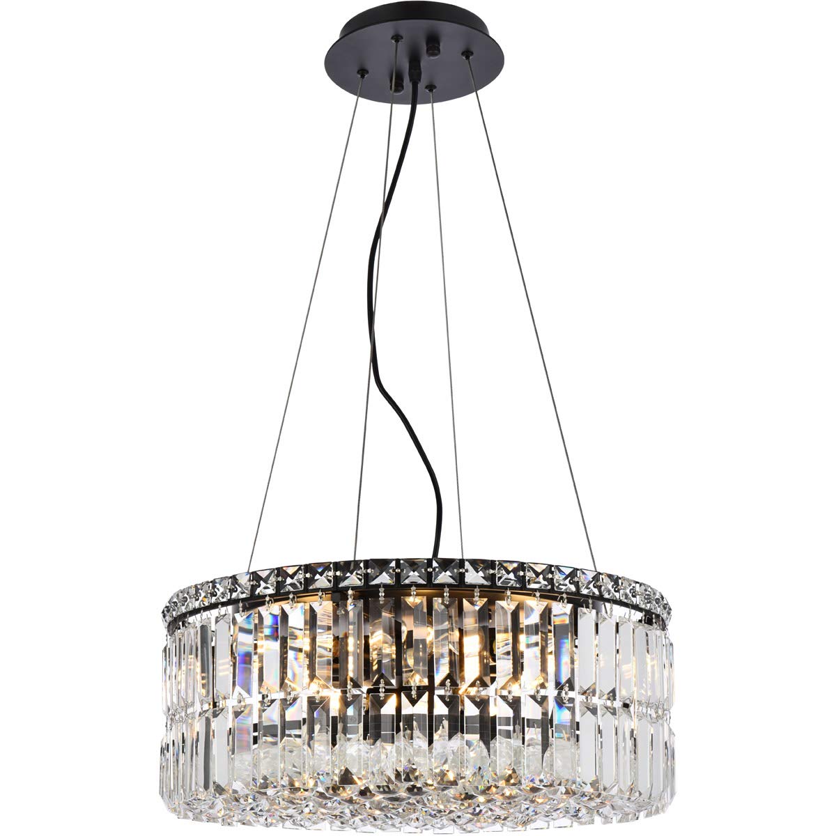 Maxime 20 inch black chandelier