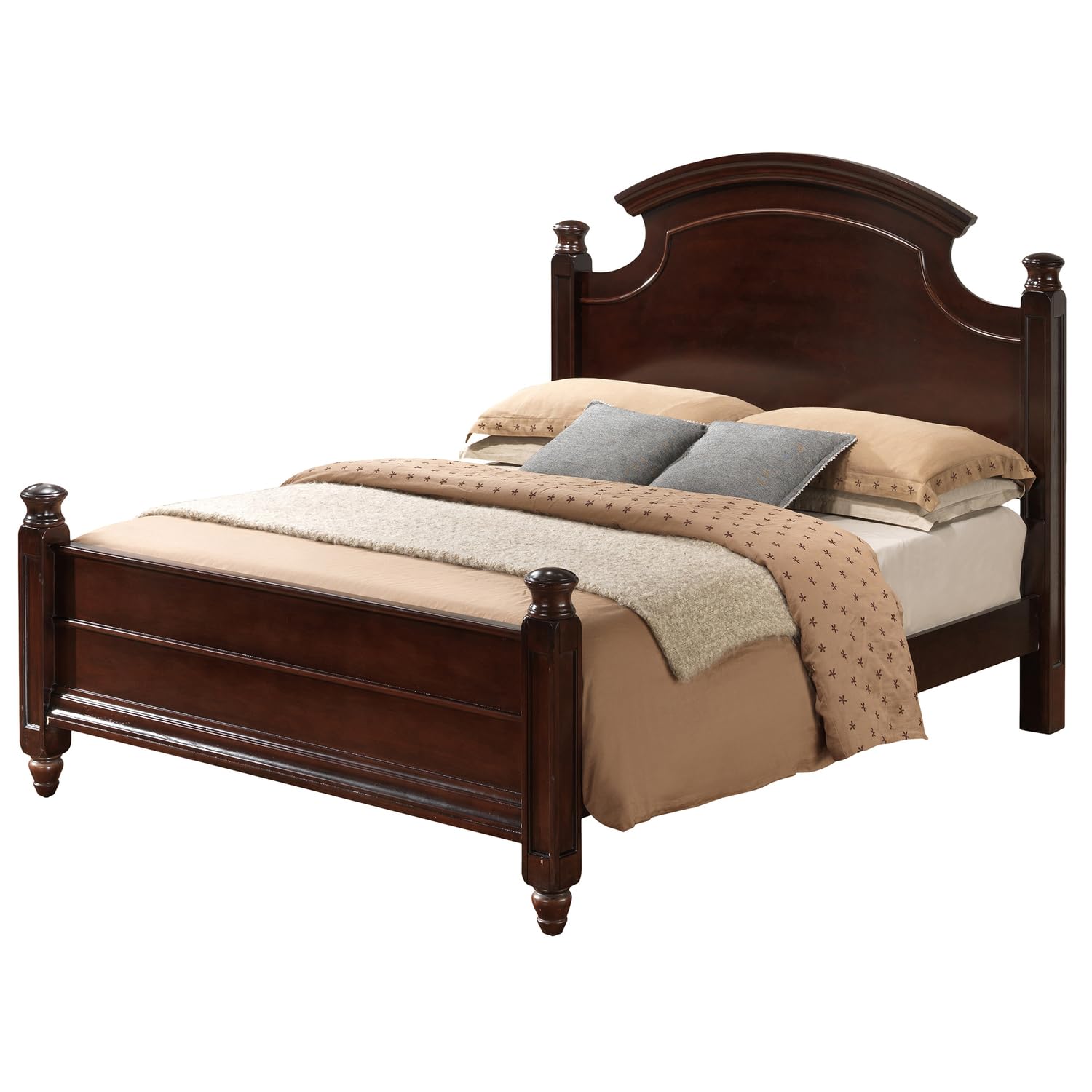 Summit Cappuccino King Panel Beds