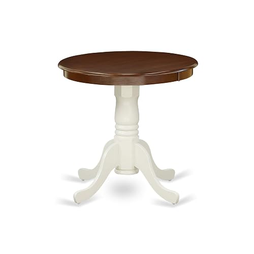 Yardlio Exquisite Eden Dining Table - Elegant Round Wood, Walnut Finish