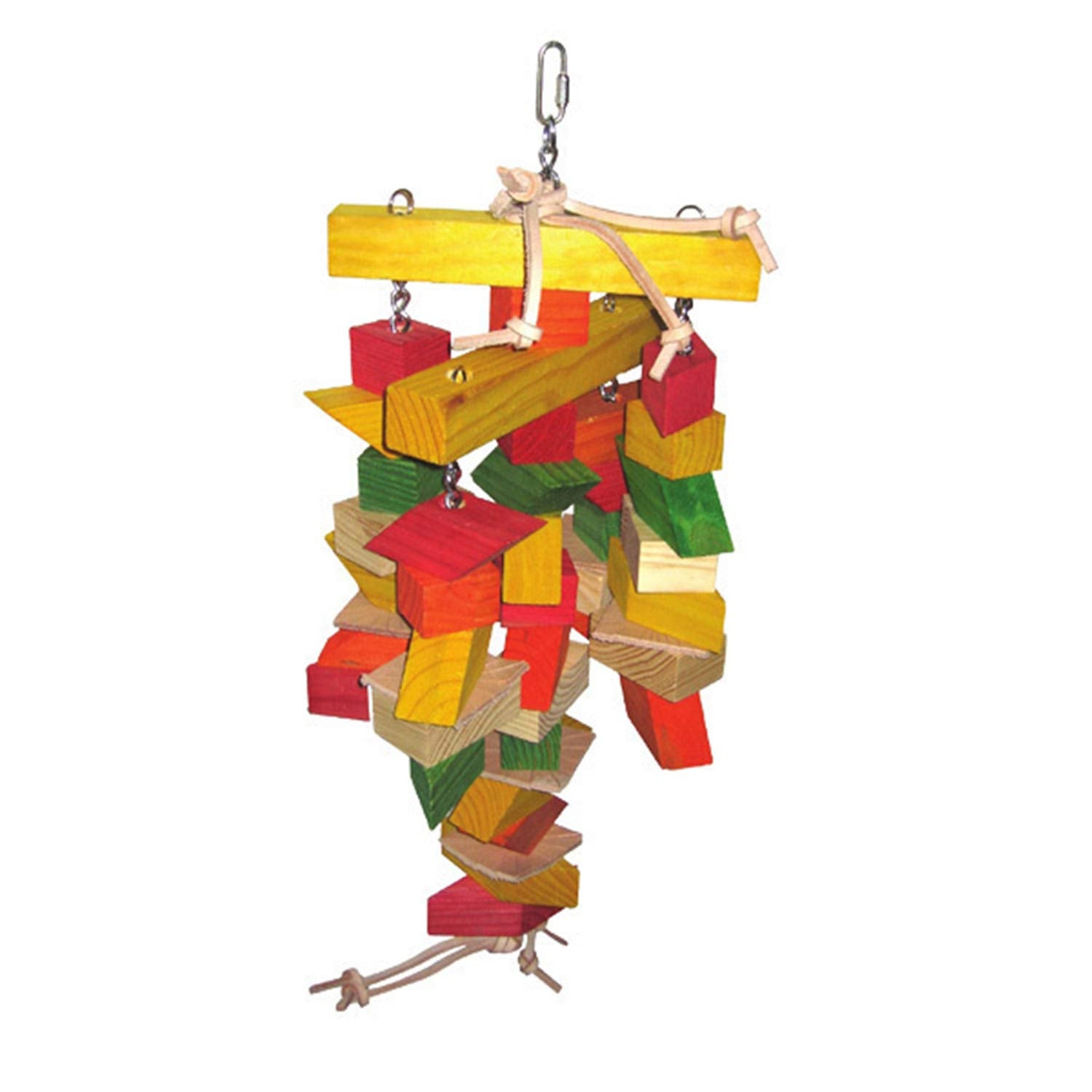 Happy Beaks Toy Parallelogram Wooden Bird Toy (Large)
