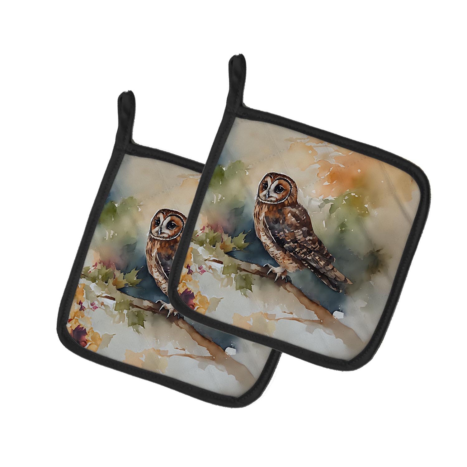 Tawny Owl Pair of Pot Holders