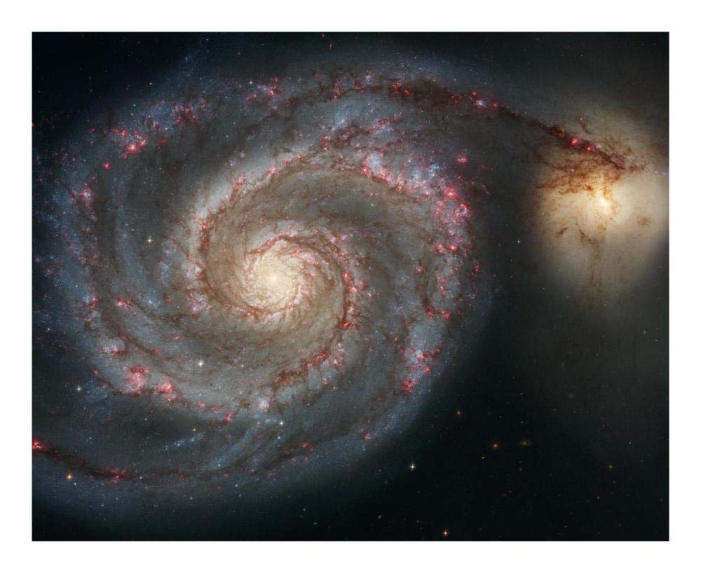 M51 - The Whirlpool Galaxy-Paper Art-22x18”