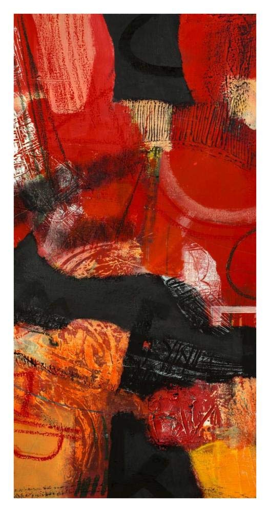 Davanti al fuoco II-Paper Art-20x38”