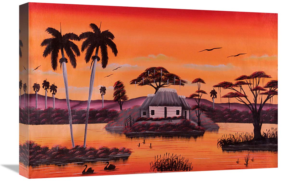 The Duck Pond-Canvas Art-24x16”