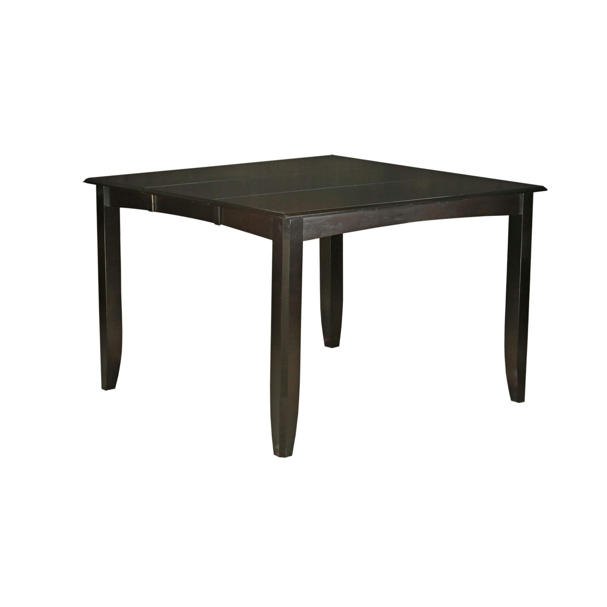 Casafoyer FAIR5-CAP-LC Fairwind 5 Piece Counter Height Set Includes a Square Kitchen Table with Pedestal and 4 Faux Leather Upholstered Dining Chairs, 54x54 Inch