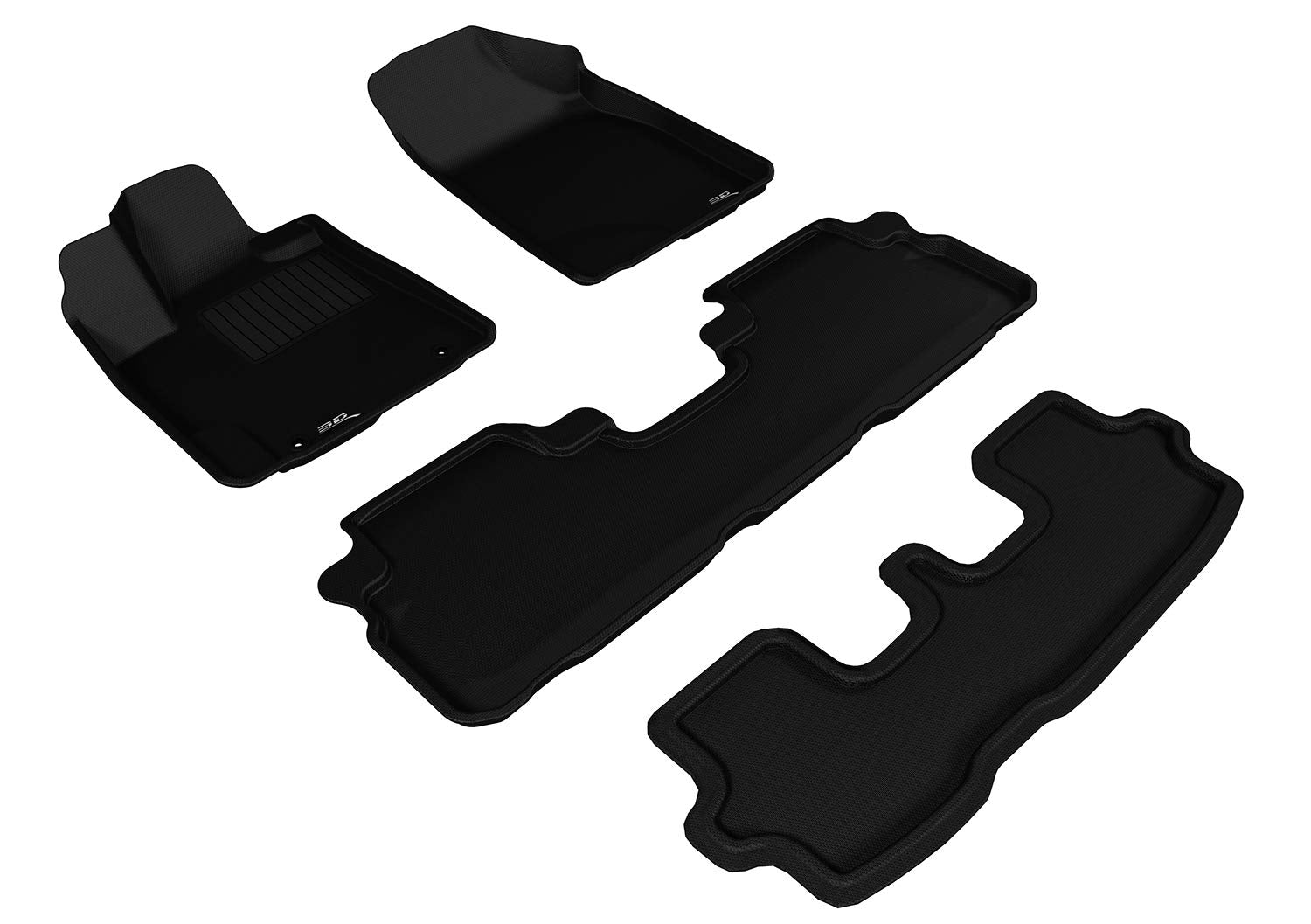 3D MAXpider TOYOTA HIGHLANDER 2008-2013 HYBRID KAGU BLACK R1 R2 R3