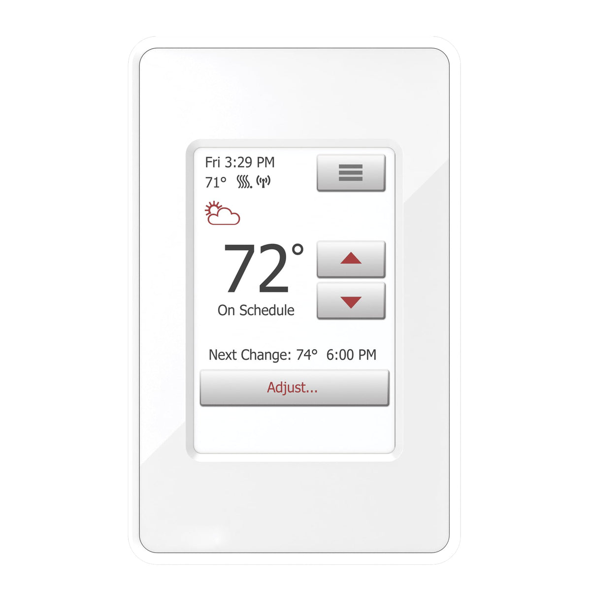 Warmlyyours Uwg4-4999 Nspire Touch Wifi Programmable Smart Thermostat, With Touchscreen, Class A Gfci, And Floor Sensor (White)