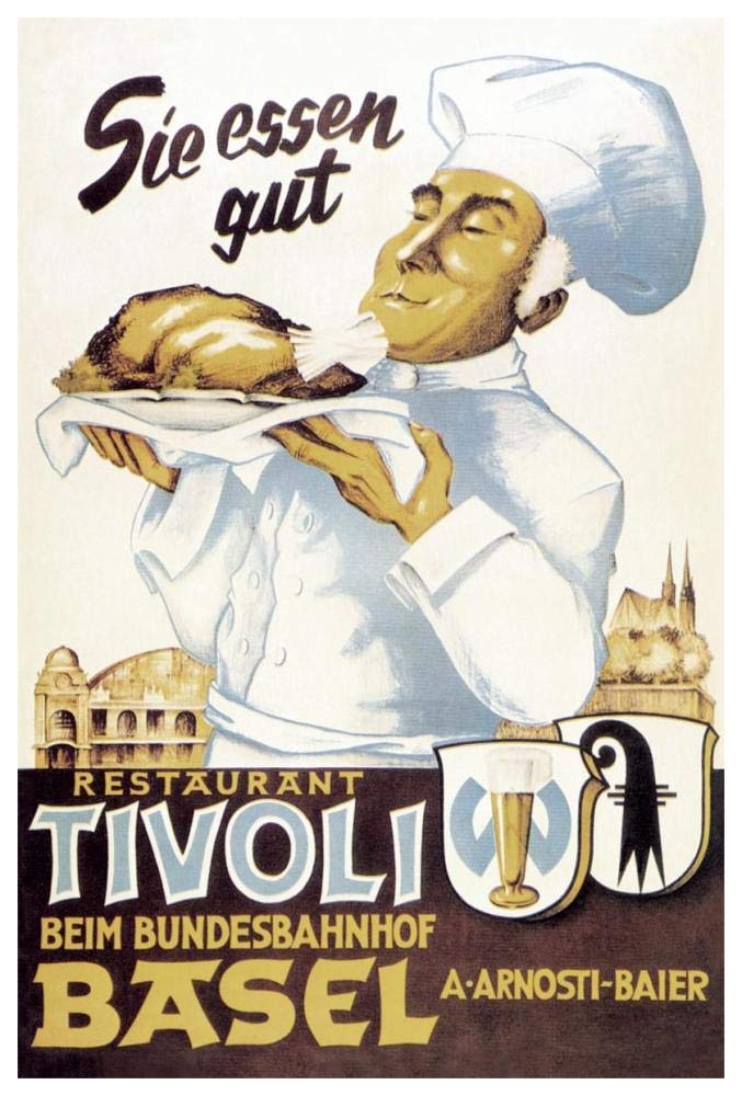 Cooks: Restaurant Tivoli Basel-Paper Art-42x62”