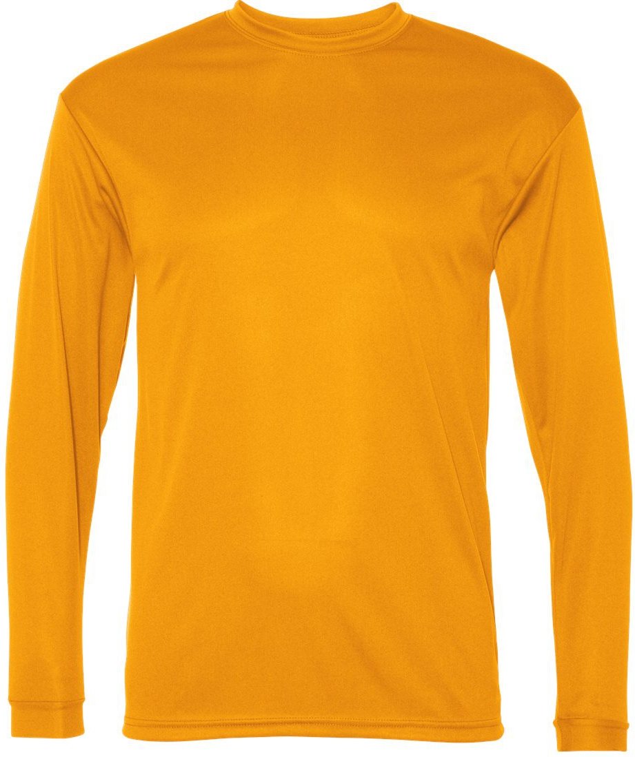 C2 Sport Performance Long Sleeve T-Shirt - Gold, L