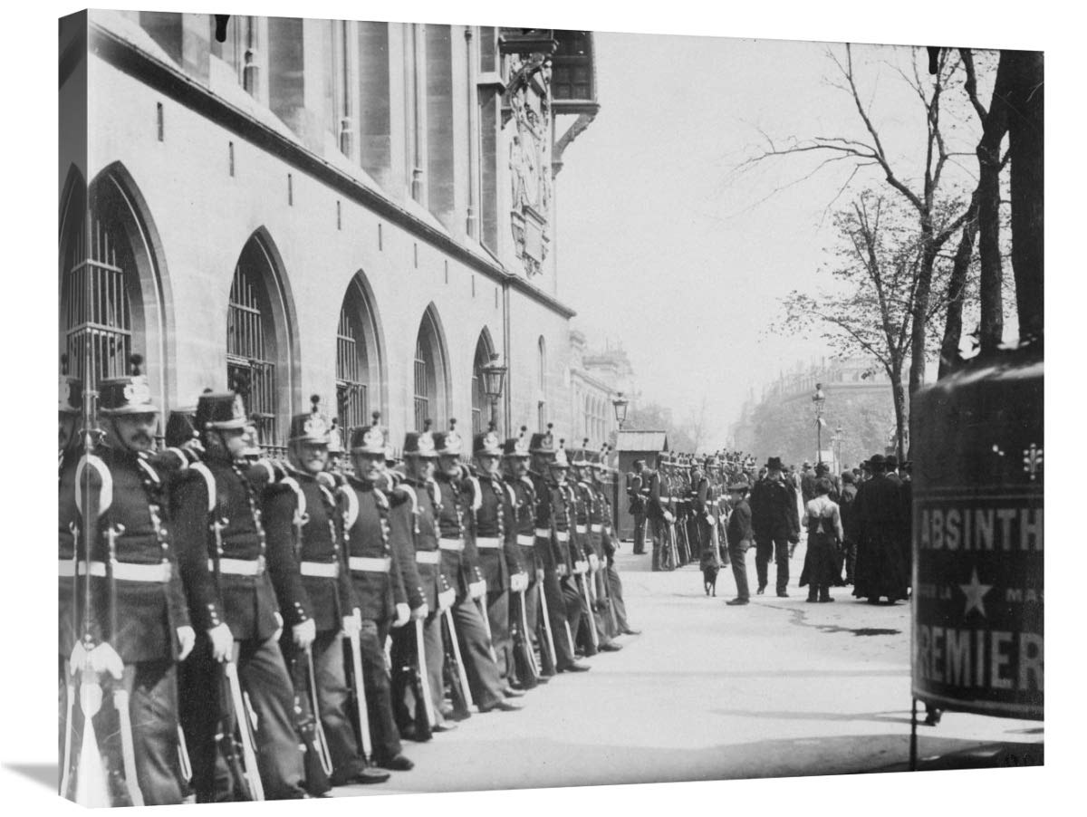Paris, 1898-1900 - Republican Guards in front of the Palais de Justice-Canvas Art-30x24”