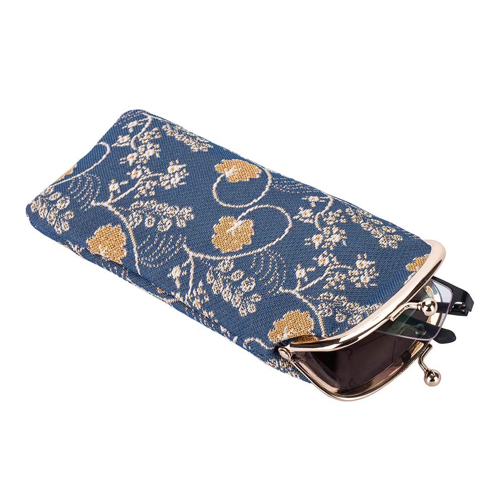Jane Austen Blue Glasses Sunglasses Pouch Case