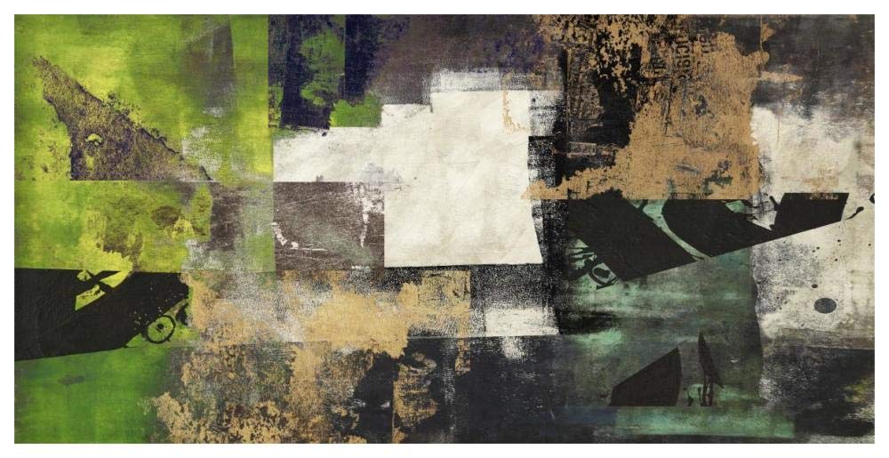 Emerald-Paper Art-62x32”