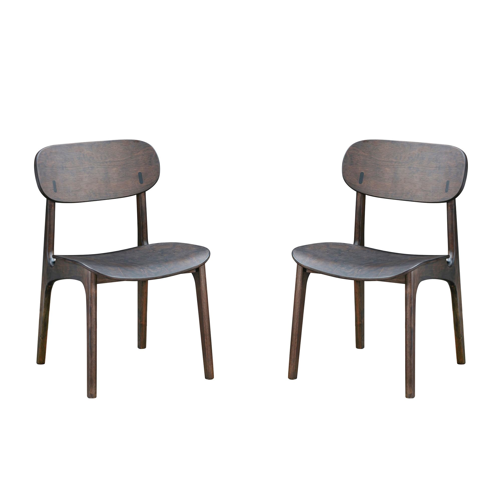 Boraam Solvang Dining Chairs – Set Of 2, Carbonite Finish