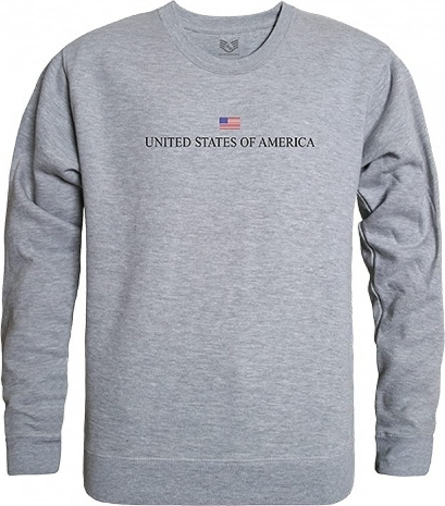 Graphic Crewneck, USA, H.Grey, 2X