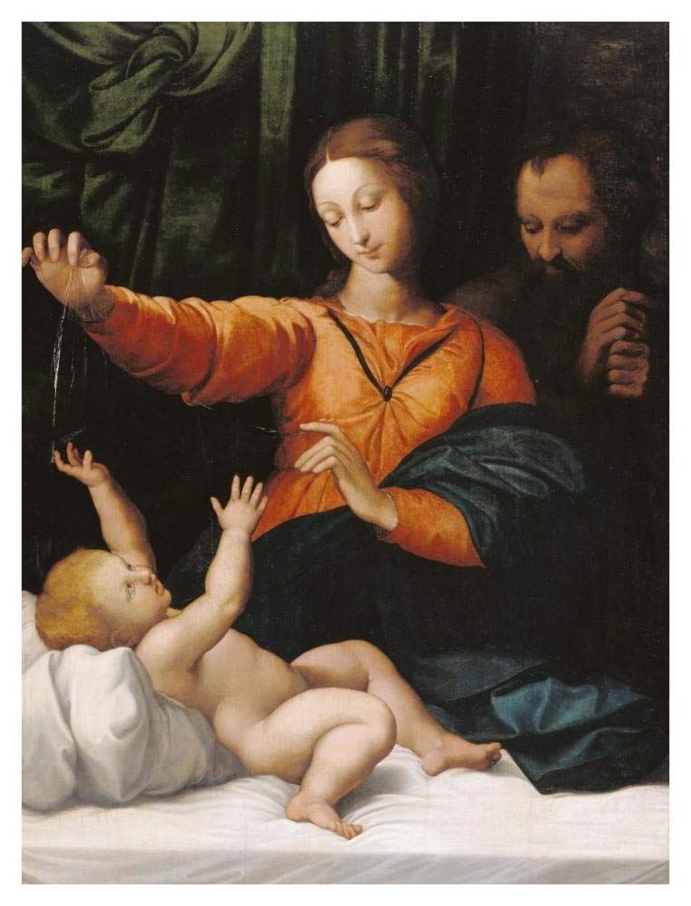The Holy Family (The Madonna del Velo; Madonna di Loreto)-Paper Art-32x42”