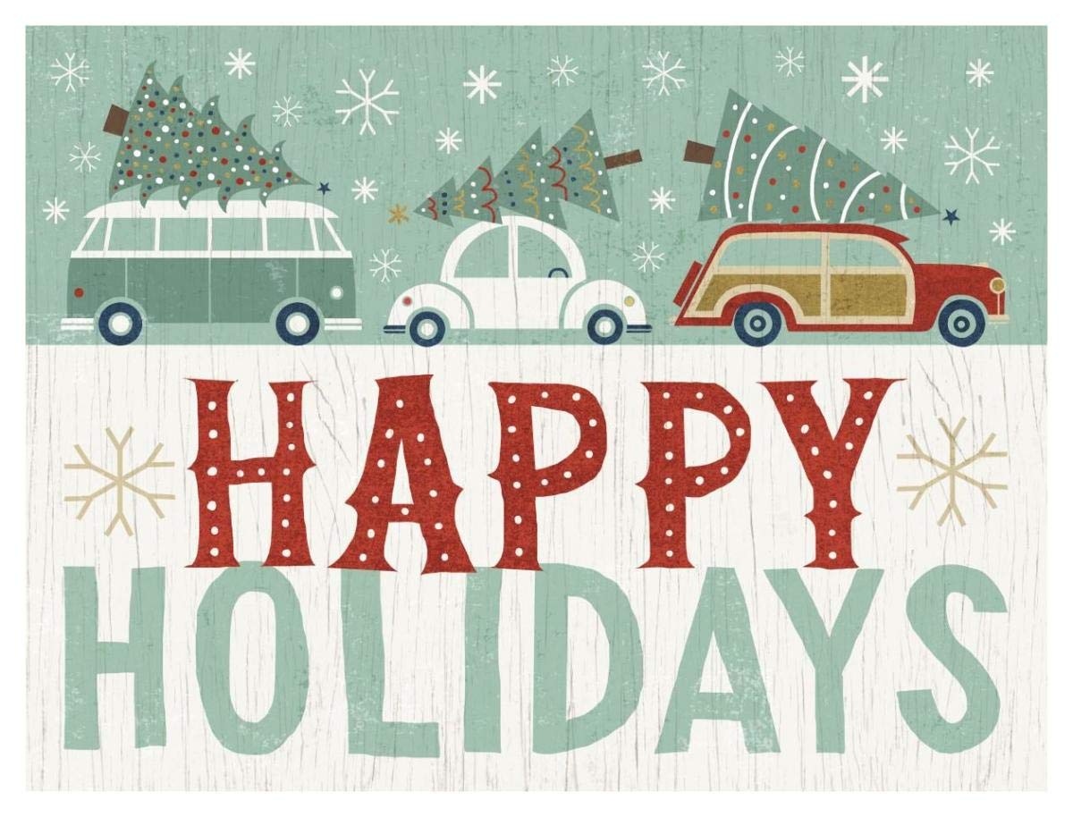 Holiday on Wheels IX -Paper Art-42x32”