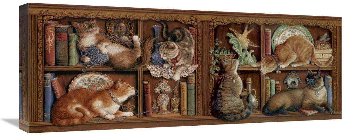 Capricious Cats-Canvas Art-30x12”