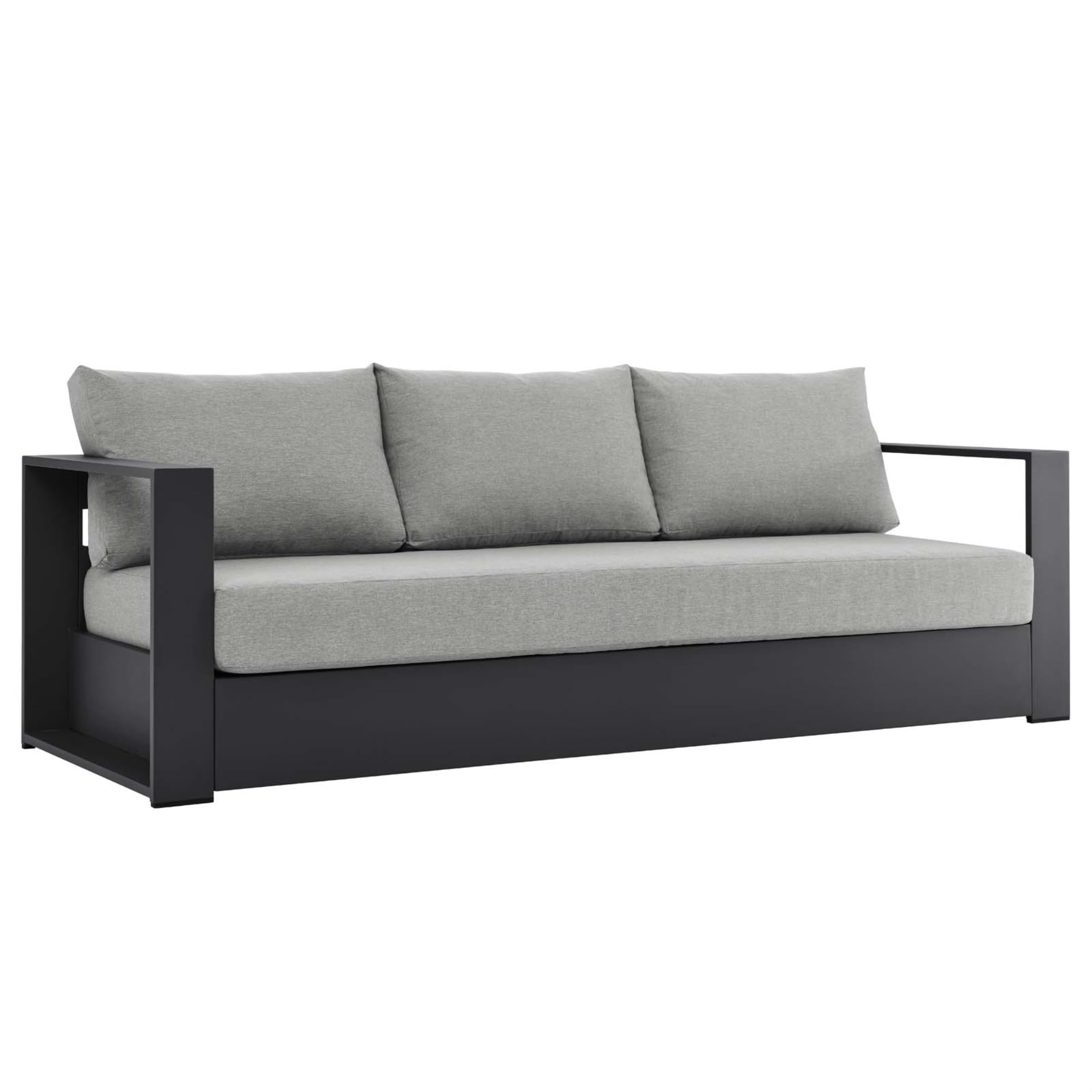 Yardlio Aluminum Outdoor Patio Sofa - Sleek, Modern, Durable, Weatherproof, Sunproof Cushions