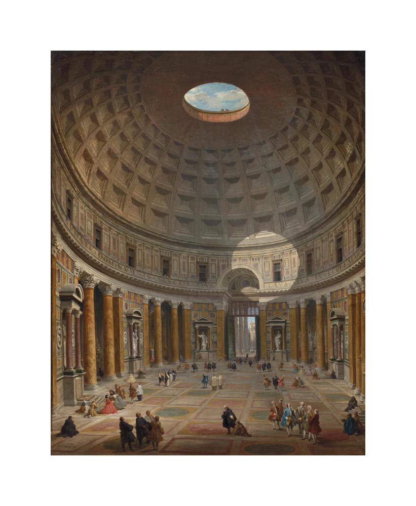Interior of the Pantheon, Rome, 1747-Paper Art-14x18”
