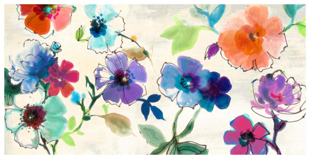Floral Fantasy-Paper Art-74x38”