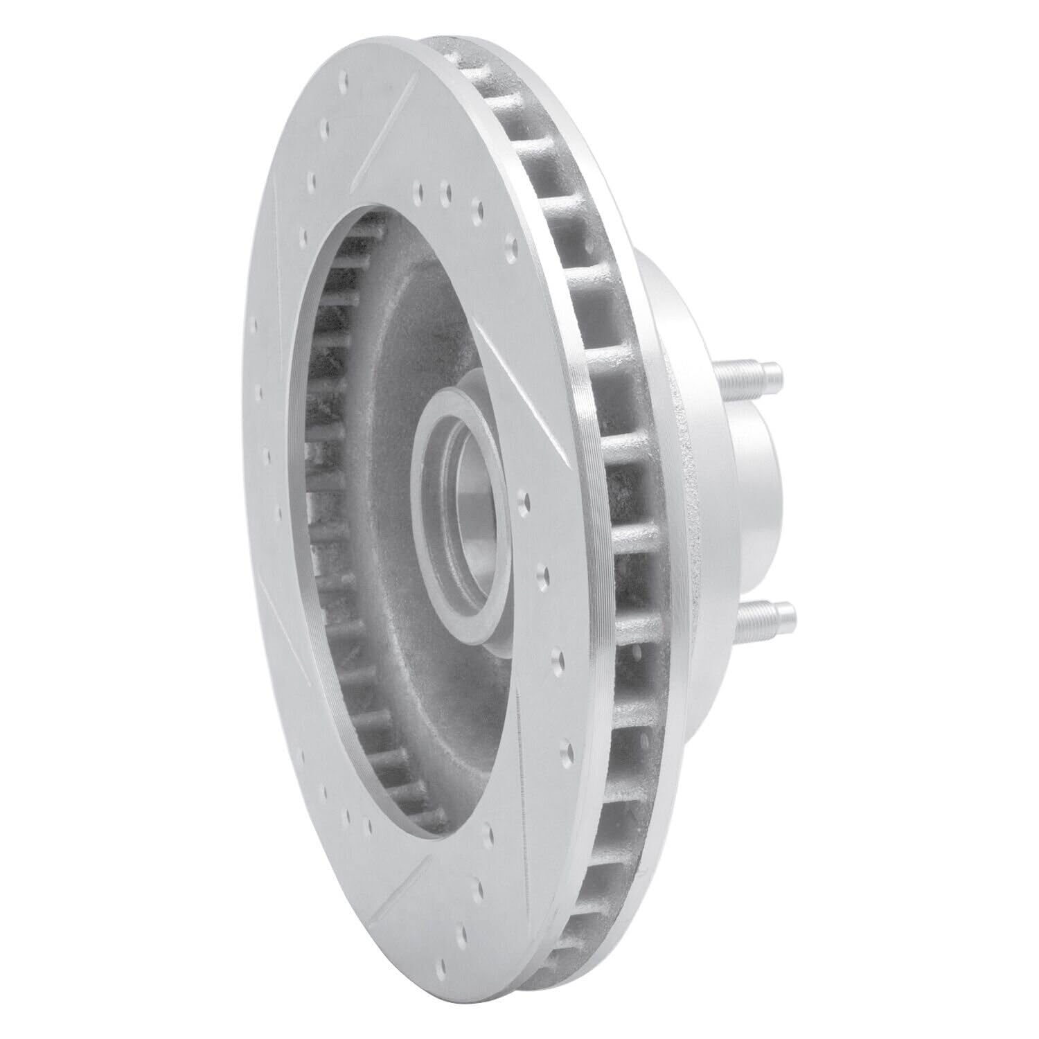 R1 Concepts Brake Rotor Drilled and Slotted Silver EDZ-54011R
