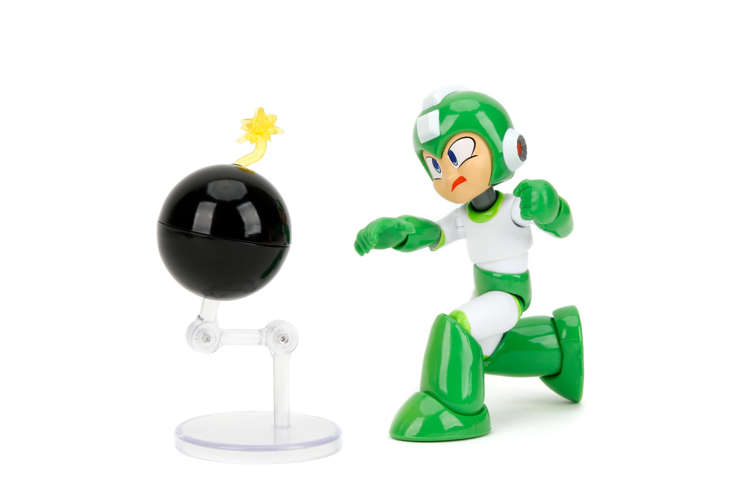 Hyper Bomb 4.5 Moveable Figure with Accessories and Alternate Head and Hands ??ega Man??(1987) Video Game Model by Jada