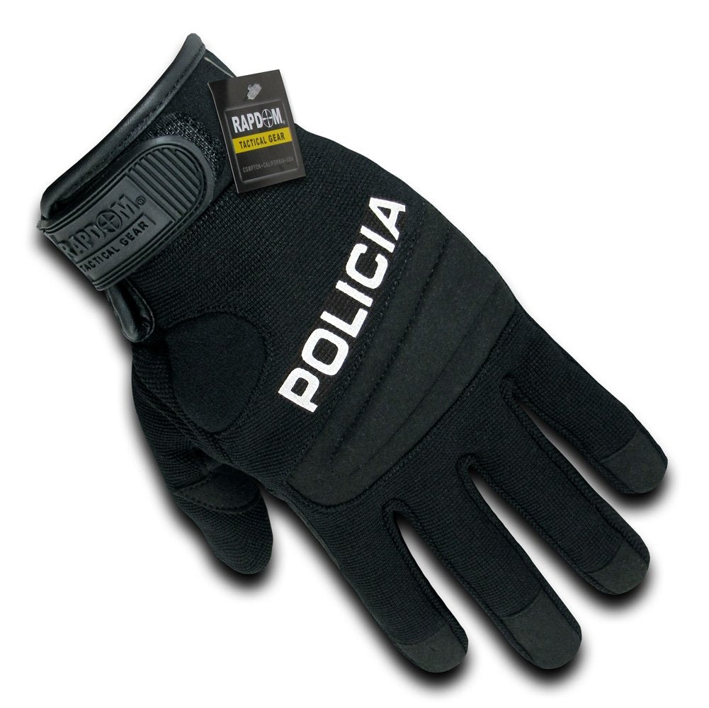 Digital Leather Glove, Policia, Black, M