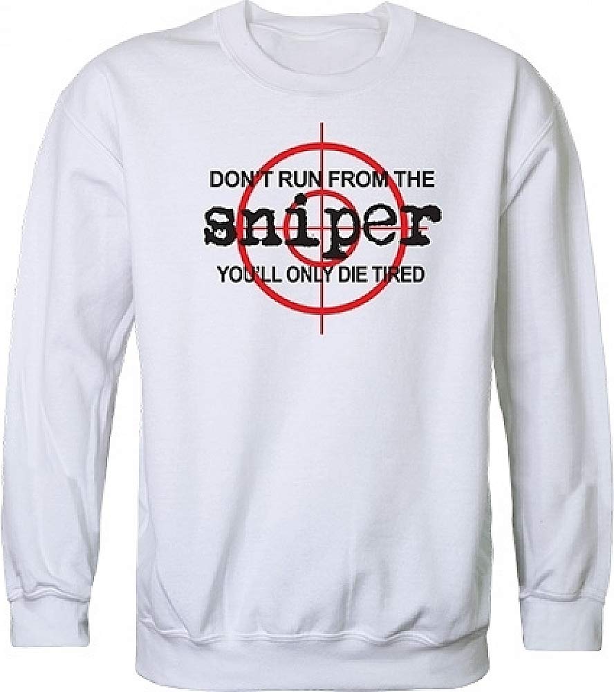 Graphic Crewneck, Sniper, White, XL
