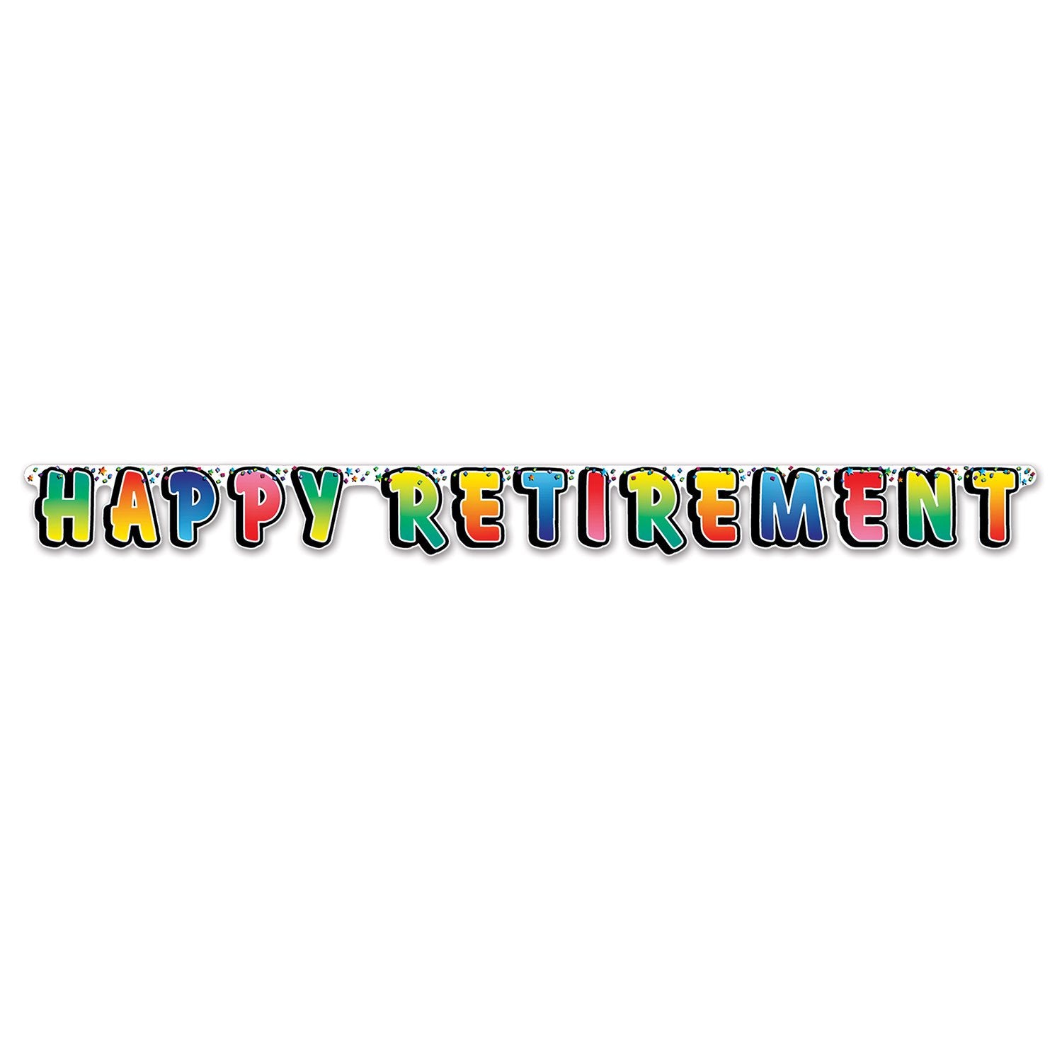 Happy Retirement Streamer (Pack of 12)