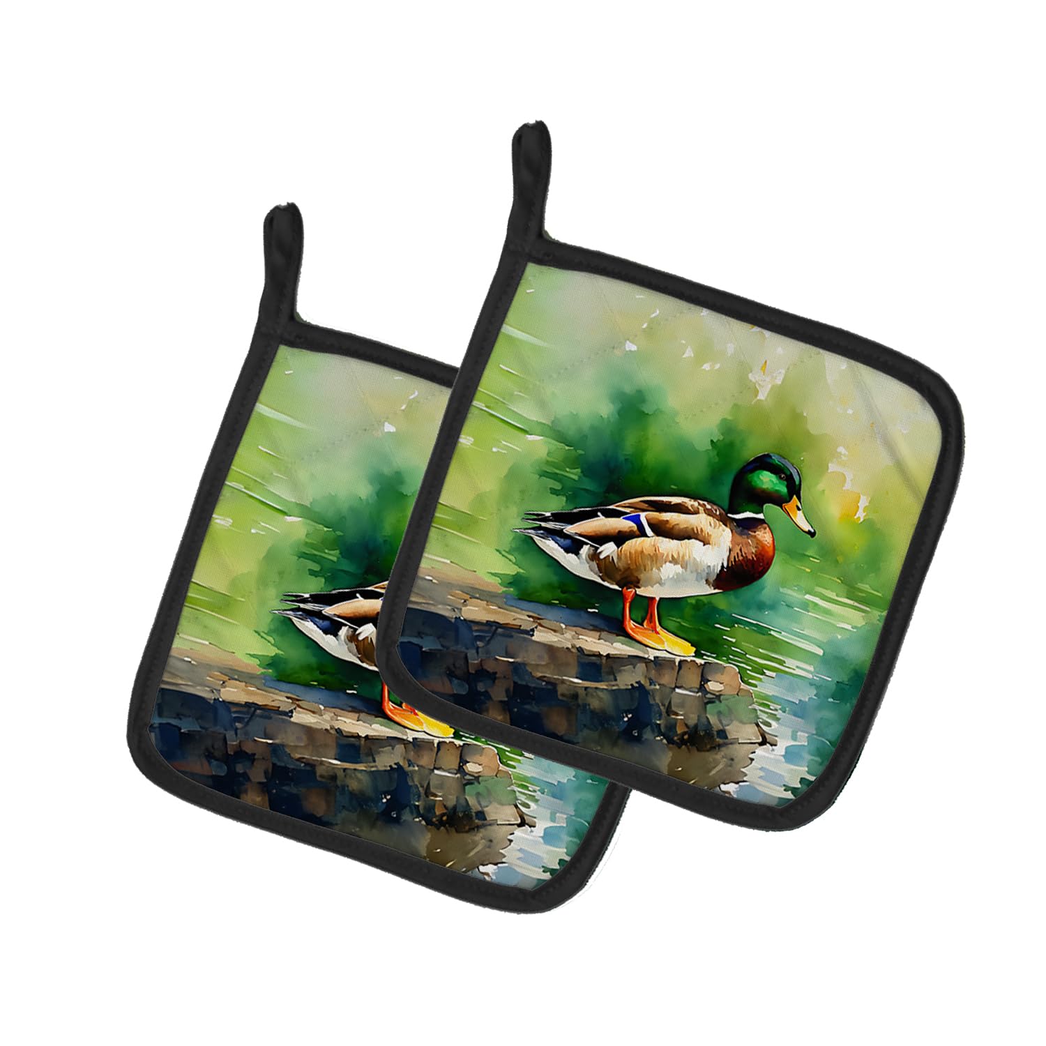 Mallard Pair of Pot Holders
