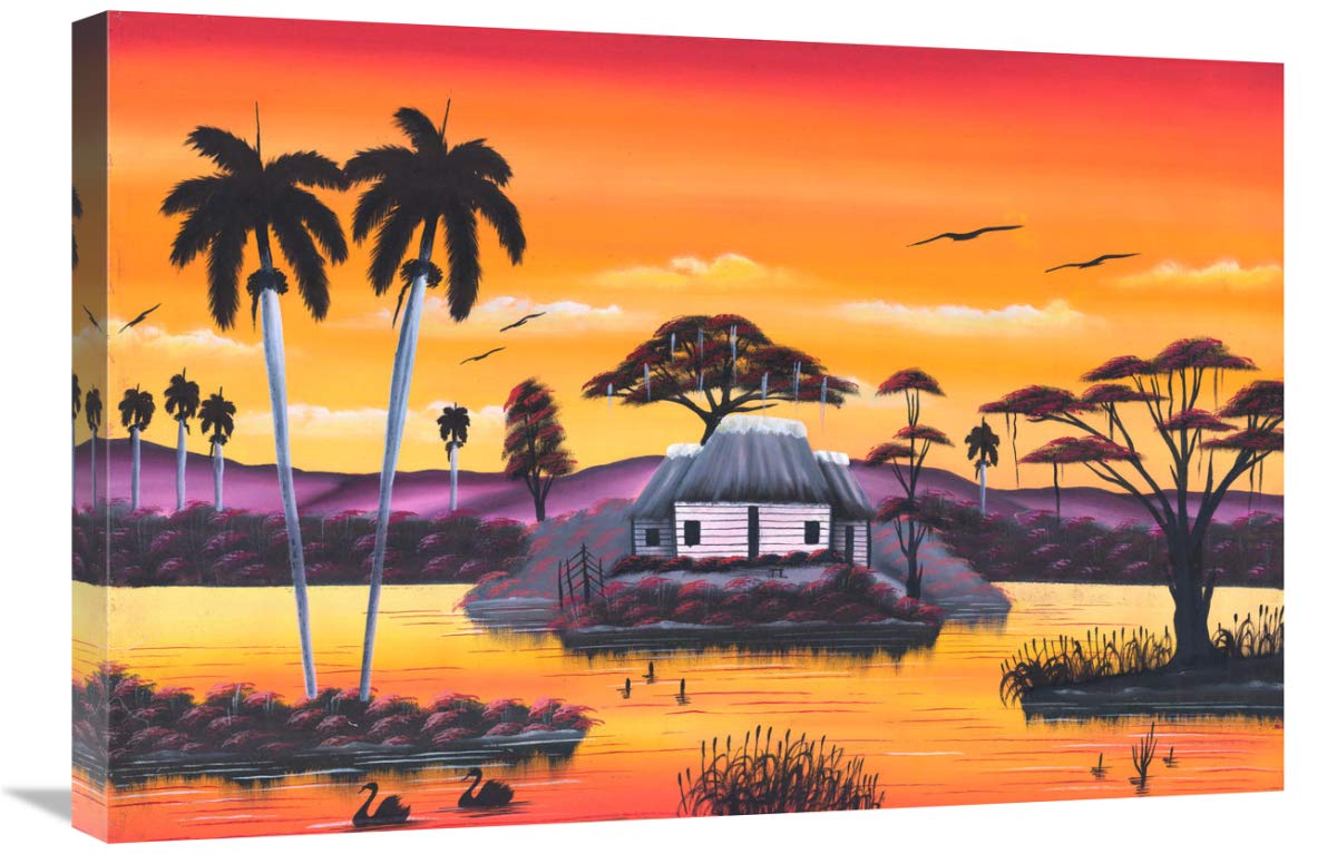 Jumby Village 3-Canvas Art-30x20”