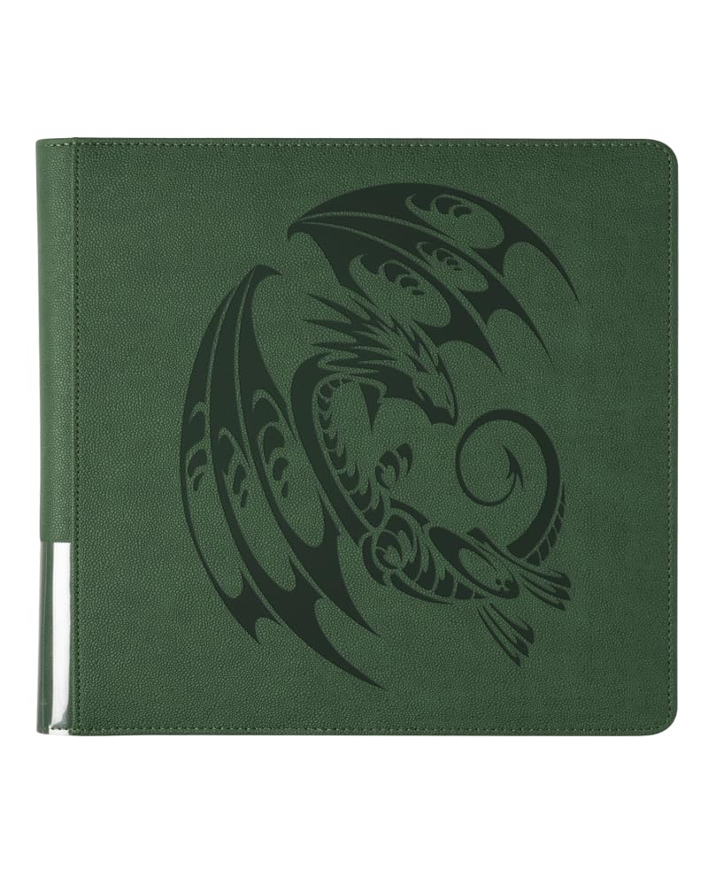 Arcane Tinmen Dragon Shield Card Binder - Card Codex Portfolio 576: Forest Green - 576CT - Card Games - Compatible with Pokemon, Yugioh, Magic The Gathering, MTG TCG OCG & Hockey Cards