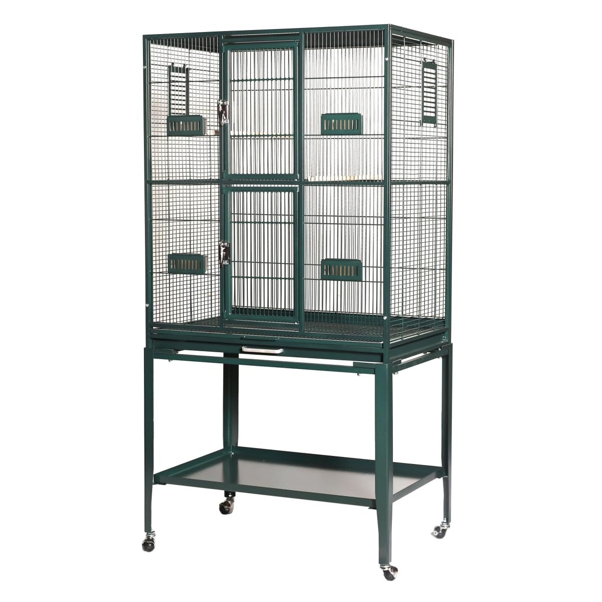 32x21??Flight Cage with Feeder Doors