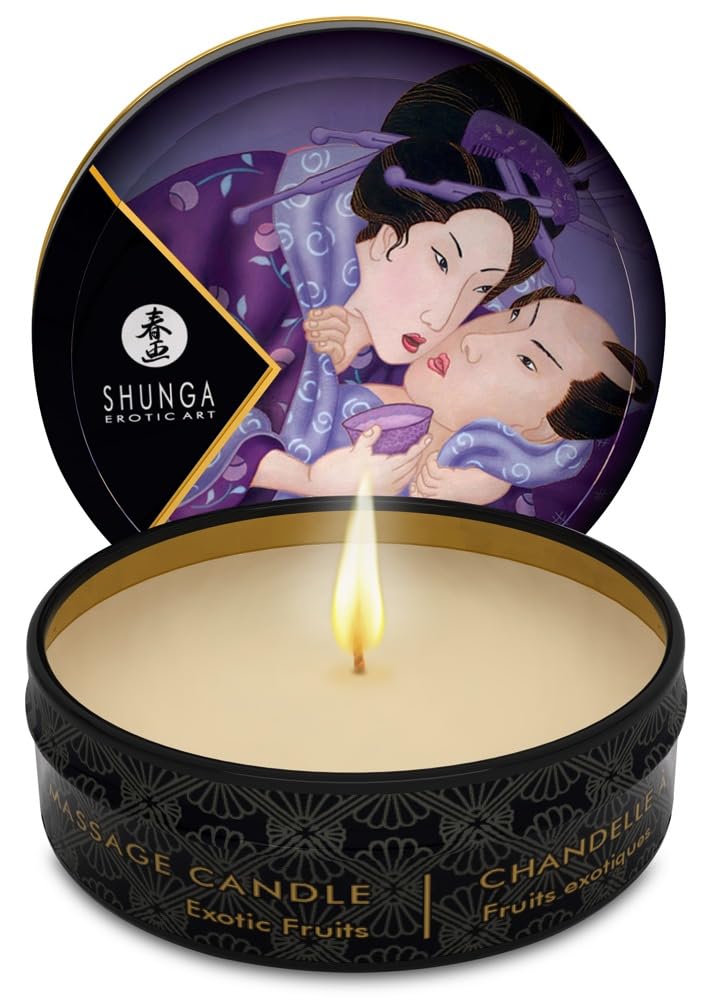 Shunga Mini Massage Candle-Exotic Fruits 1oz