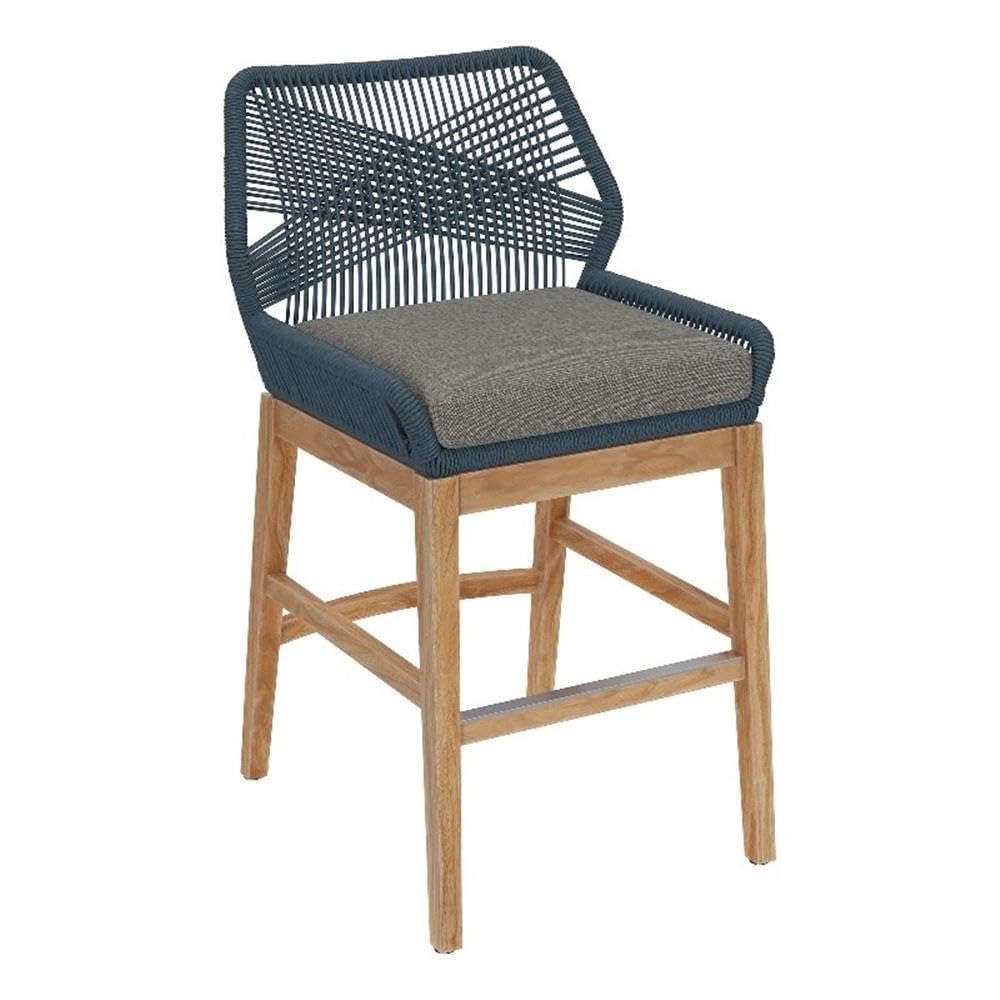 Wellspring Outdoor Patio Teak and Rope Counter Stool by Modway