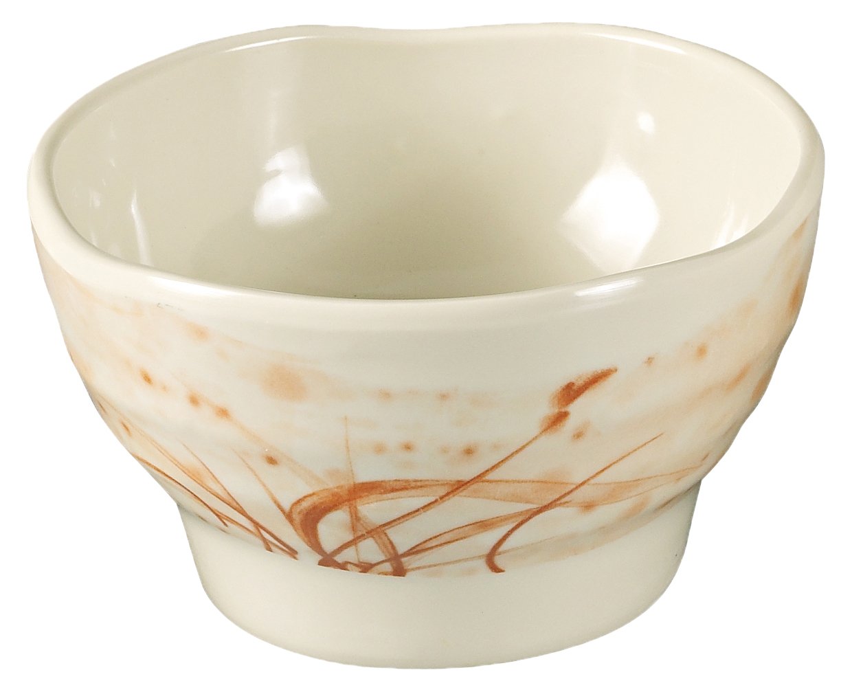 Yanco Or-3704 Orchis Rice Bowl, 8 Oz Capacity, 2.5 Height, 4.25 Diameter, Melamine, Gold Color, Pack Of 72