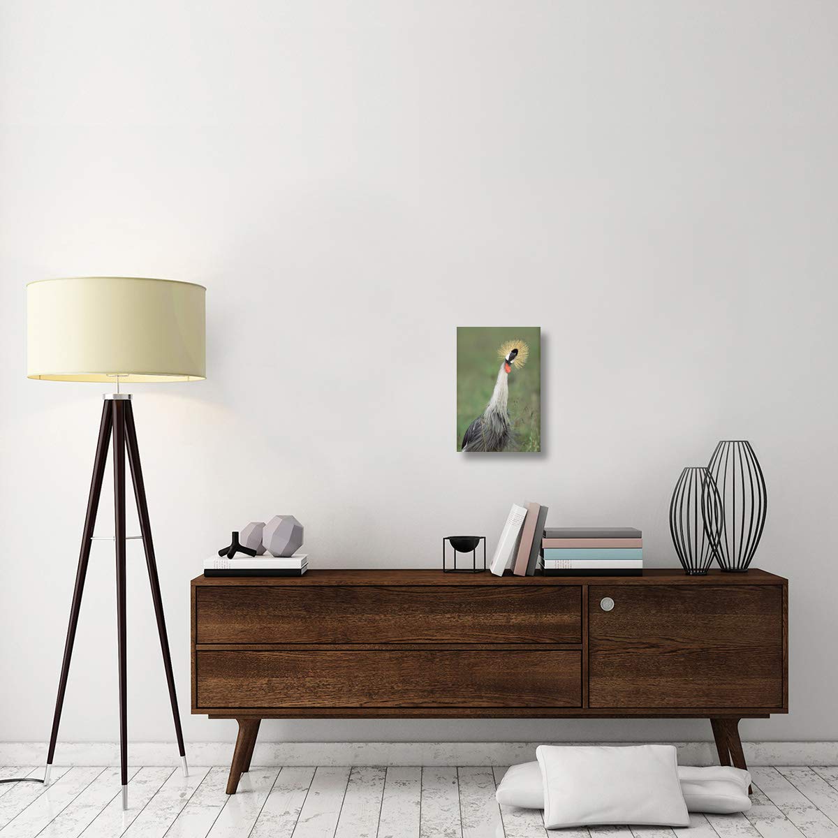 Grey Crowned Crane, Kenya-Canvas Art-12x18”