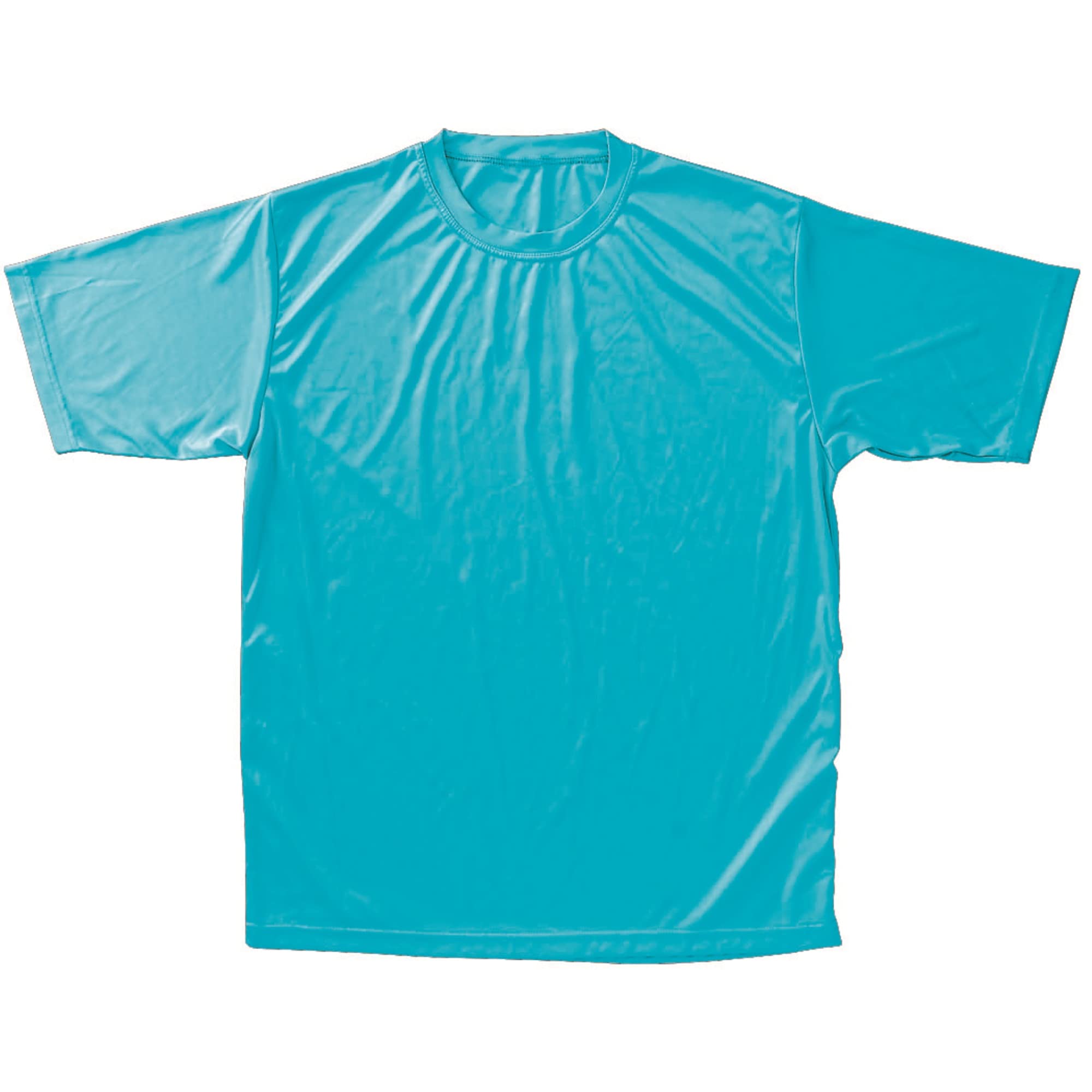 T-SHIRT, MOISTURE MANAGEMENT- ADULT-TEAL-M