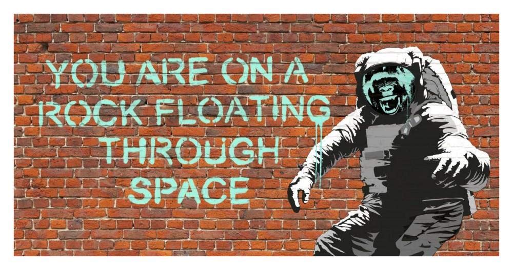 Floating Through Space-Paper Art-38x20”