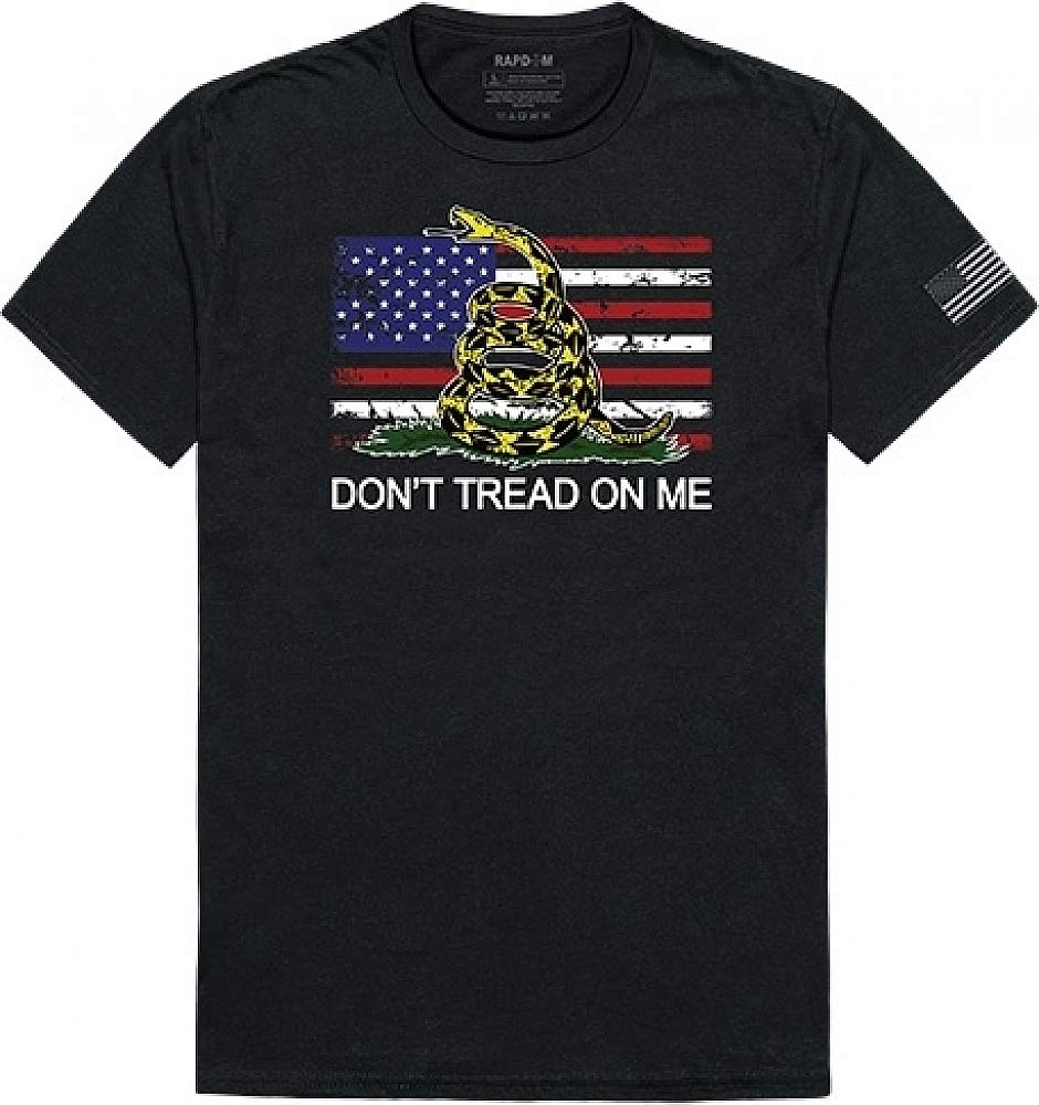 Tac. Graphic T, Flag w/Gadsden, Black, S