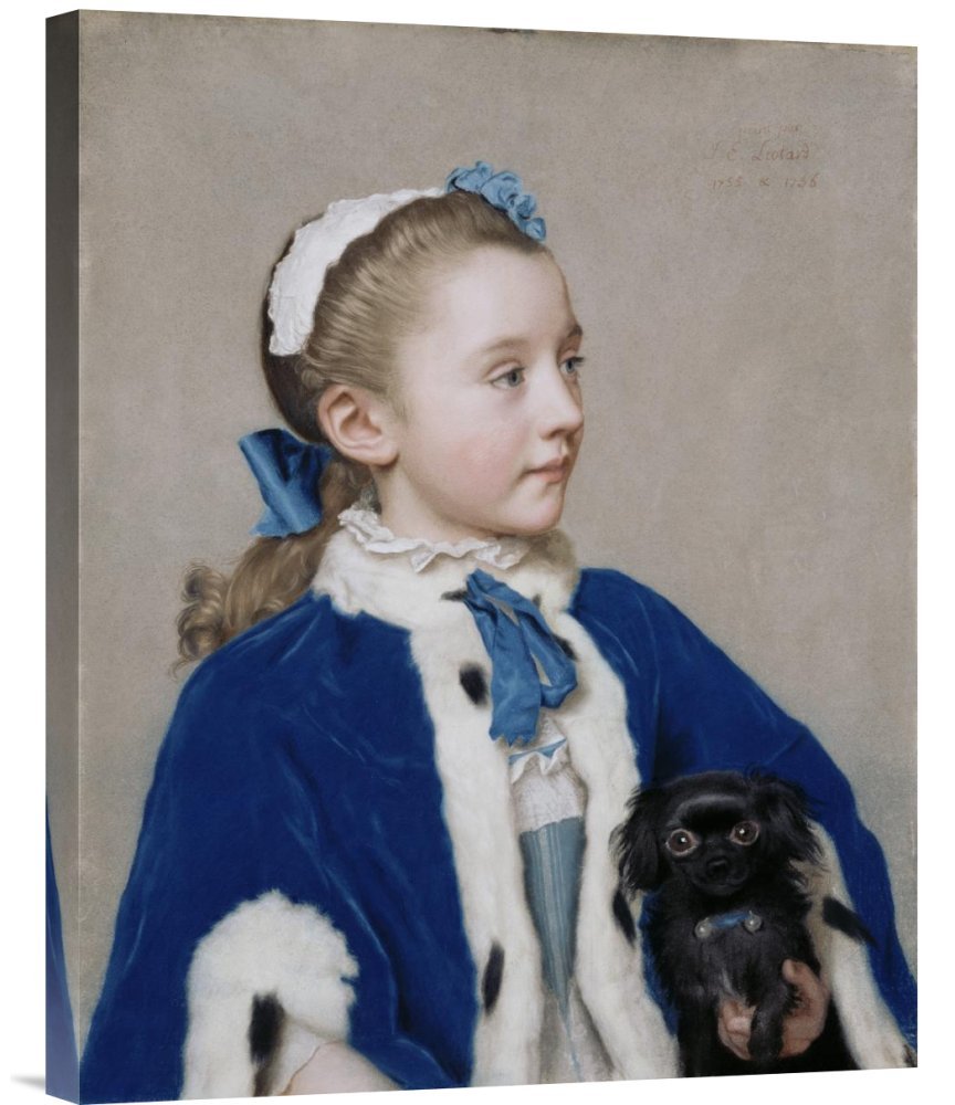 Portrait of Maria Frederike van Reede-Athlone at Seven Years of Age-Canvas Art-20x24”