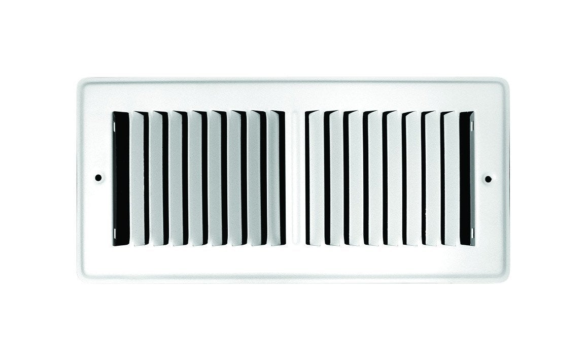 Ta Industries Toe Space Floor Grille 2 X 12 Powder Coated, White Steel Construction